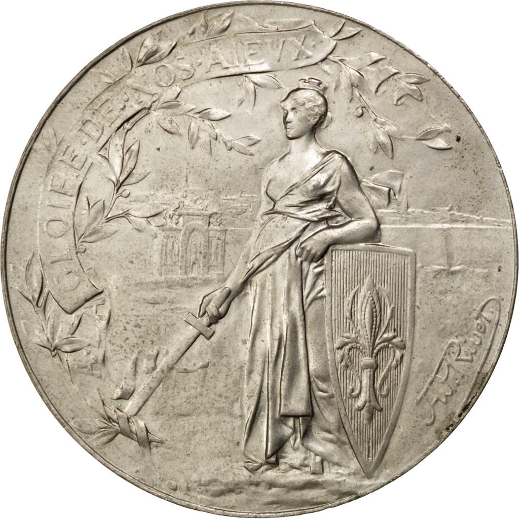 Frankrijk, Medaille, French Third Republic, 1892, Maillechort, Rivet, PR