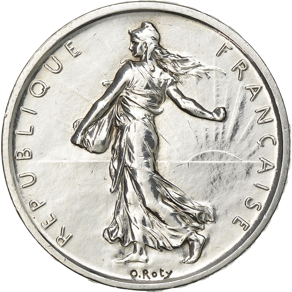 France, 5 Francs, Semeuse, 1960, Paris, Silver, MS, Gadoury:770, KM:926