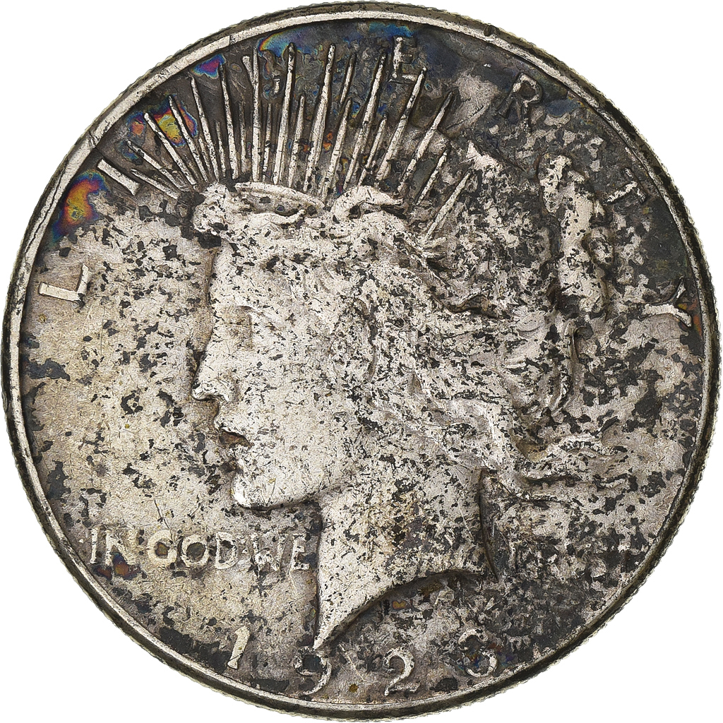 United States, 1 Dollar, Peace, 1923, San Francisco, Silver, , KM:150