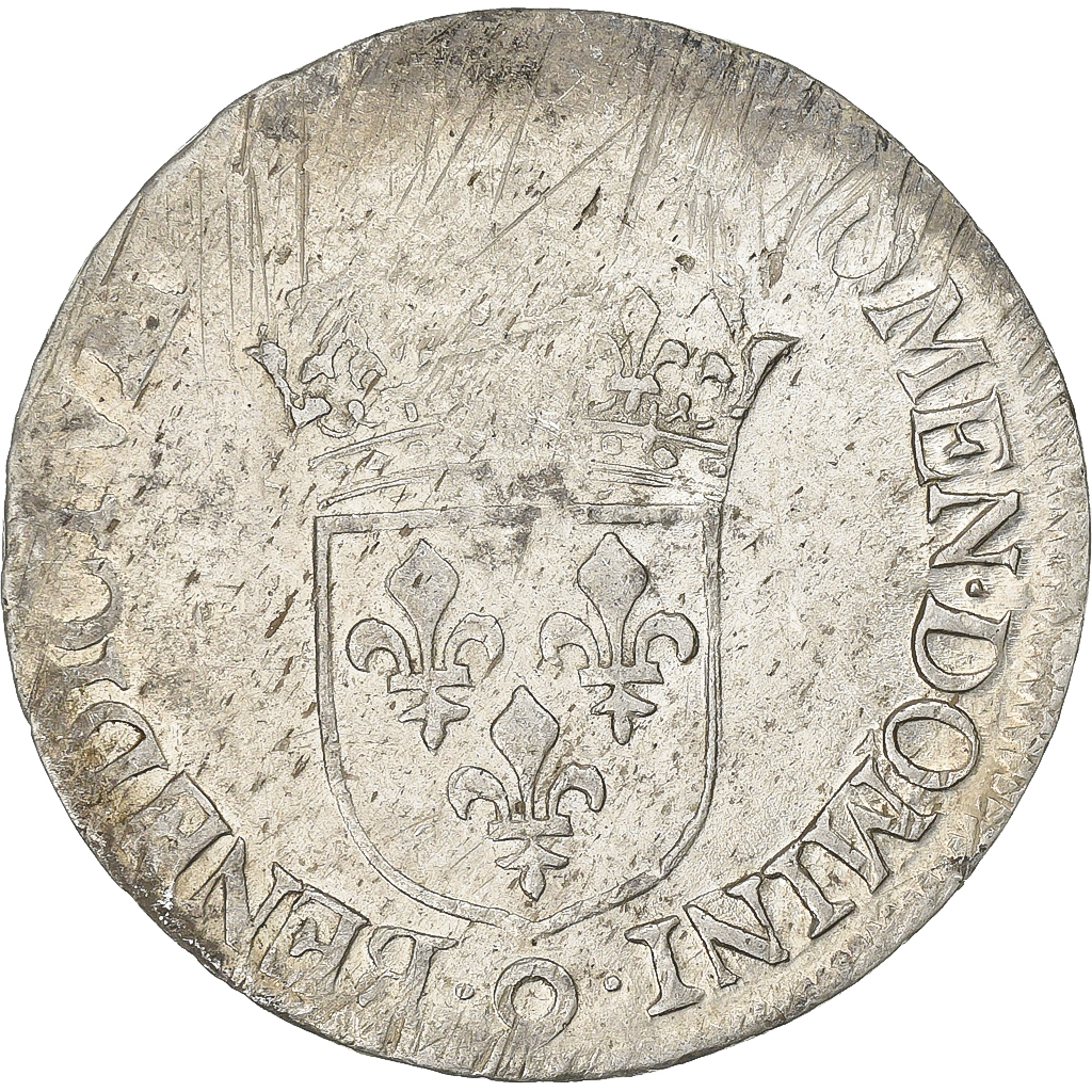 France, Louis XIV, 1/2 Écu à la mèche longue, Rennes, Silver, 