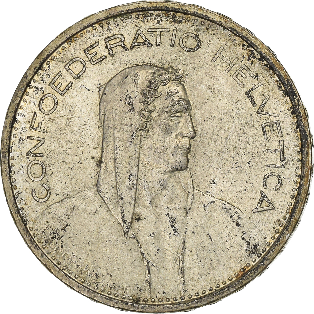Switzerland, 5 Francs, 1966, Bern, Silver, , KM:40