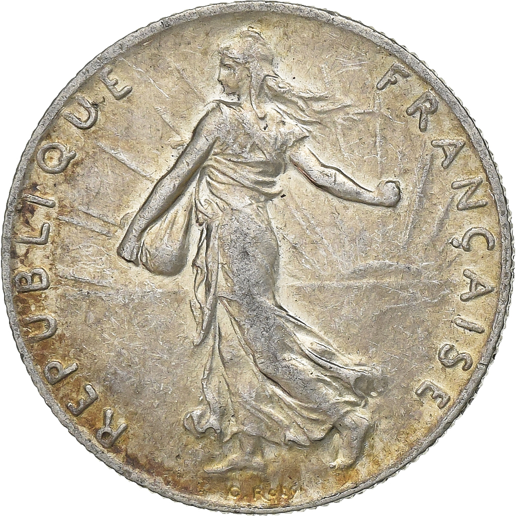 France, 50 Centimes, Semeuse, 1917, Paris, Silver, , KM:854