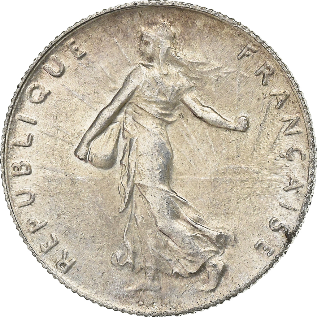 France, 50 Centimes, Semeuse, 1918, Paris, Silver, , KM:854