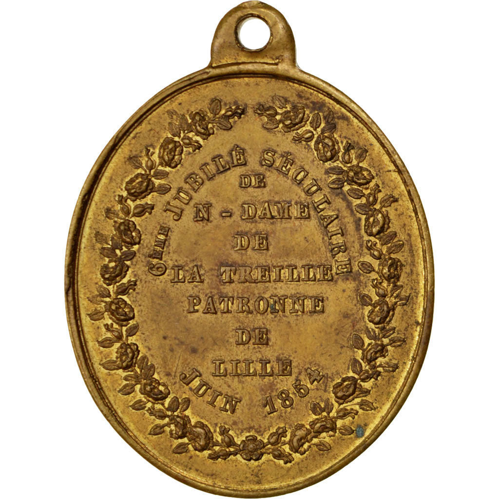 France, Medal, Second French Empire, 1854, Copper, 