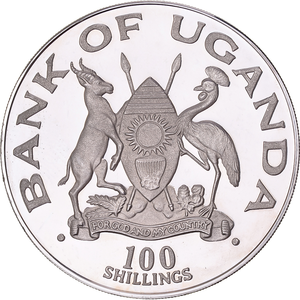 Uganda, 100 Shillings, 1981, Proof, Silver, , KM:22