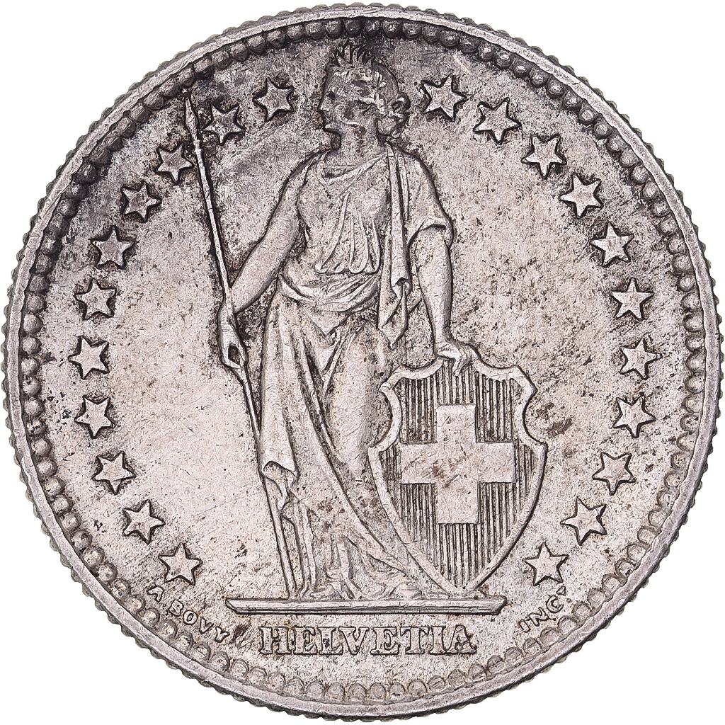 Switzerland, 2 Francs, 1959, Bern, Silver, , KM:21