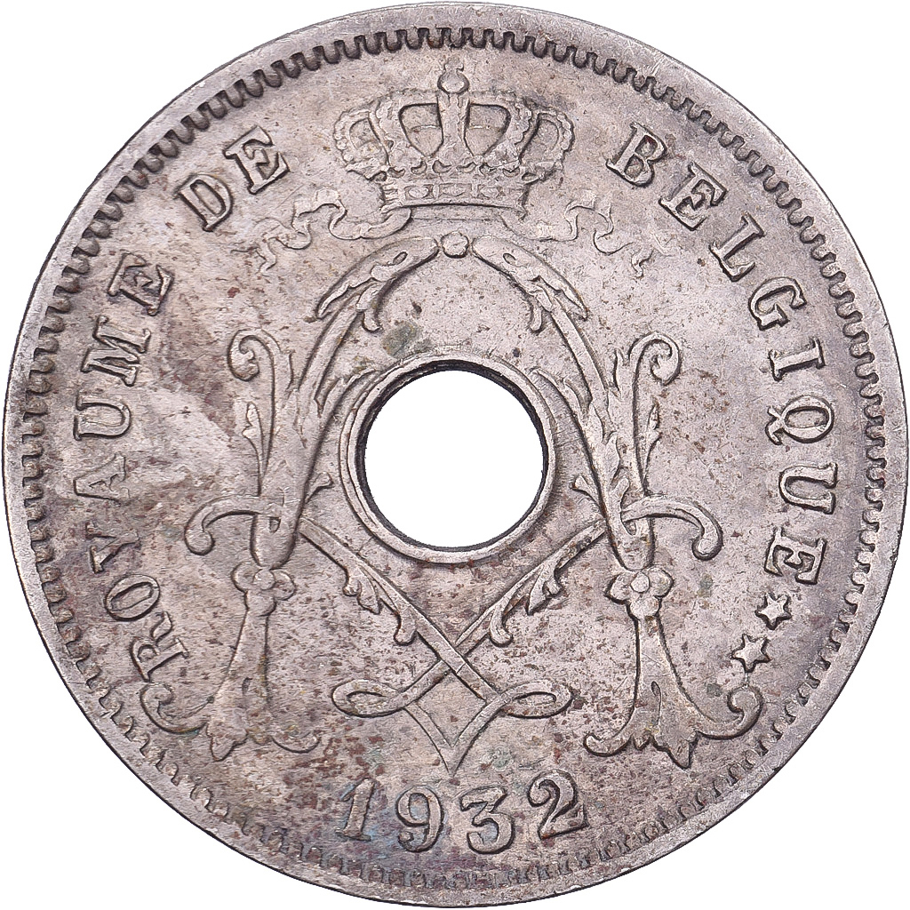 Belgium, Albert I, 5 Centimes, 1932, Brussels, Copper-nickel, , KM:66