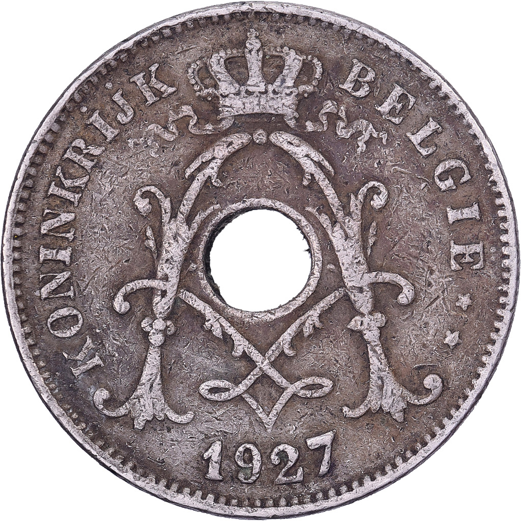 Belgium, Albert I, 10 Centimes, 1927, Brussels, Copper-nickel, , KM:86