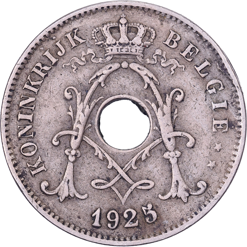 Belgium, Albert I, 10 Centimes, 1925, Brussels, Copper-nickel, , KM:86