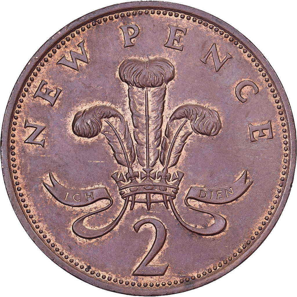 Great Britain, Elizabeth II, 2 New Pence, 1977, Bronze, , KM:916
