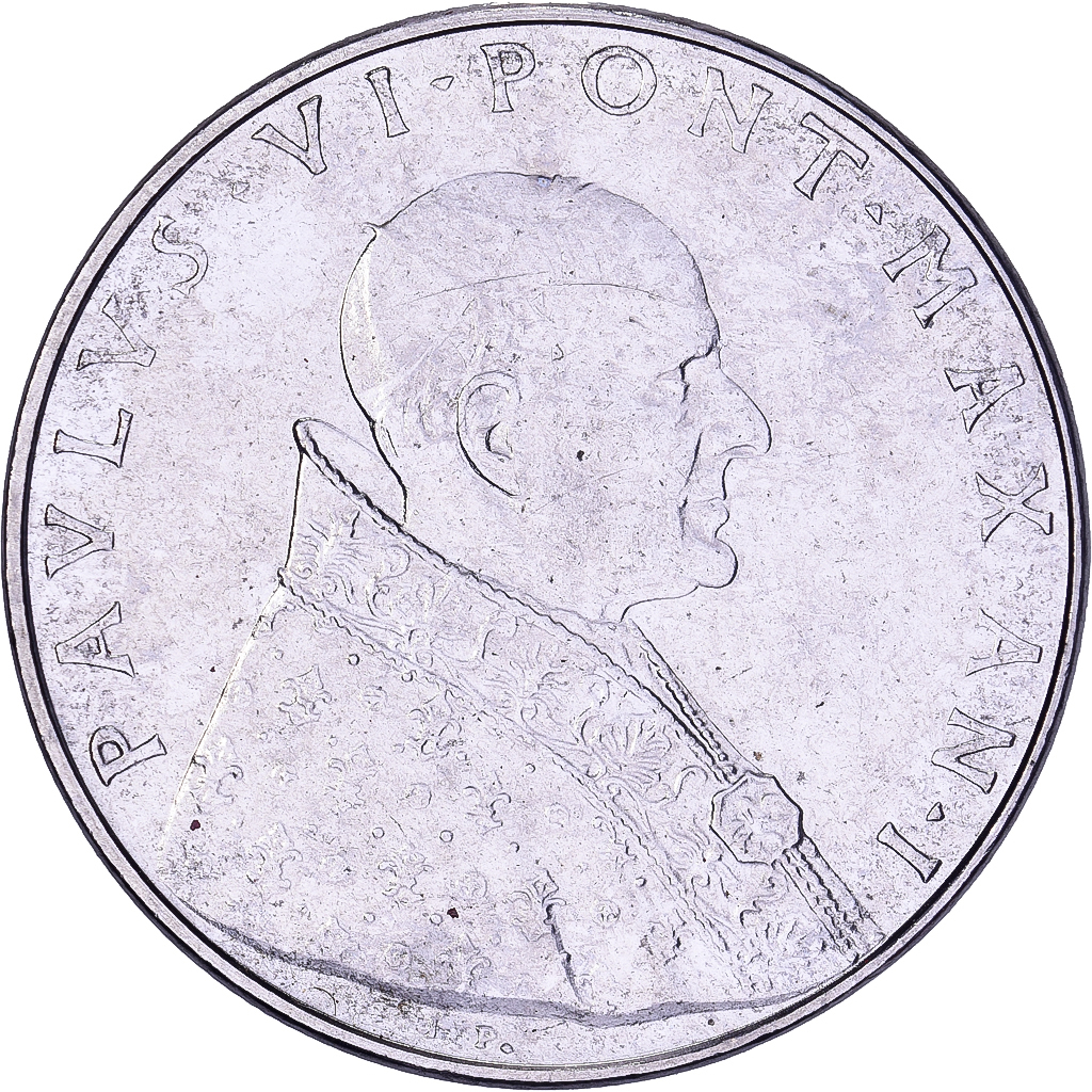 Vatican, Paul VI, 50 Lire, 1963, Rome, Stainless Steel, , KM:81.1