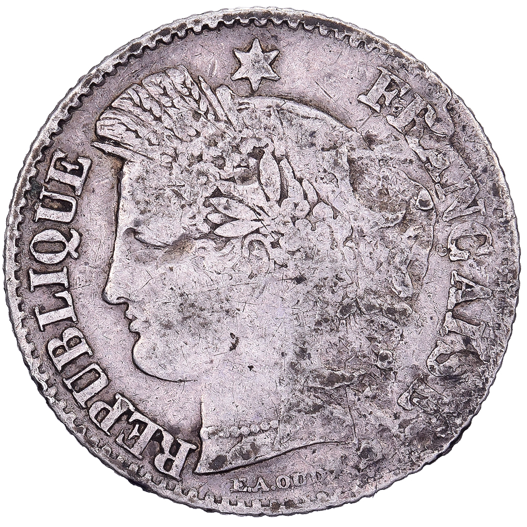 France, 20 Centimes, Cérès, 1851, Paris, Silver, , Gadoury:303