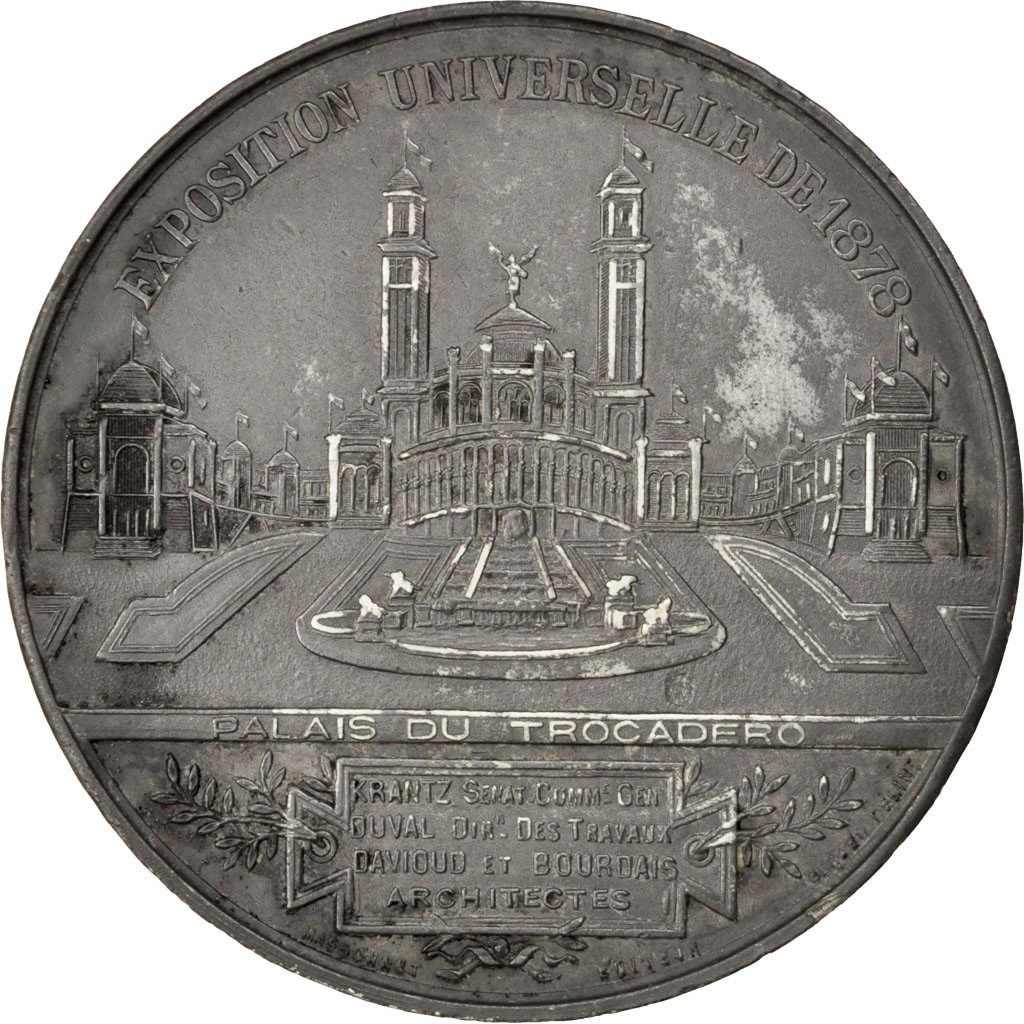 France, Medal, French Third Republic, Sciences & Technologies, 1878, 