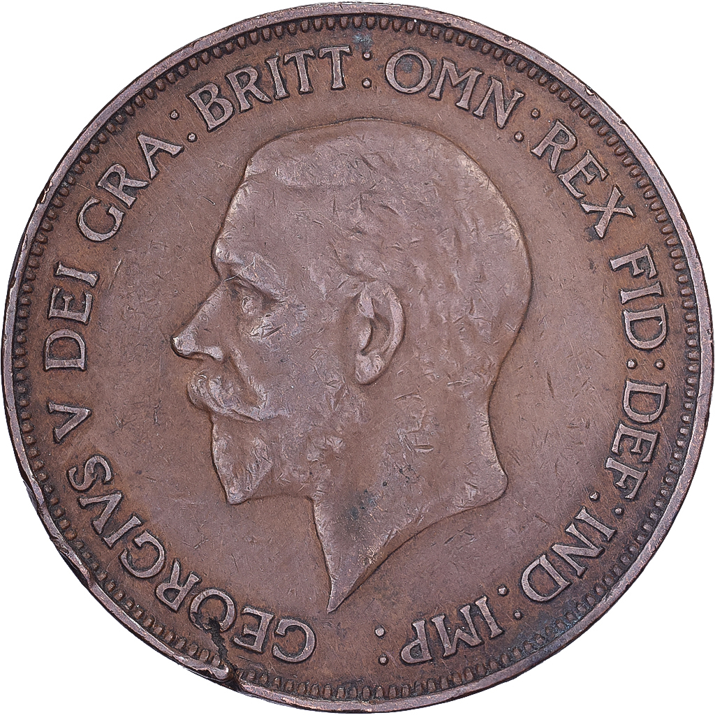 Great Britain, George V, Penny, 1928, Bronze, , KM:838