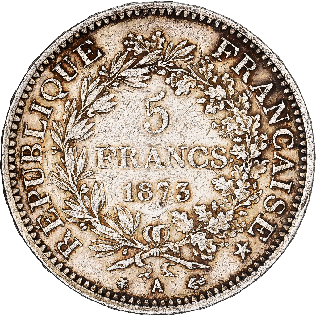 France, 5 Francs, Hercule, 1873, Paris, Silver, , Gadoury:745a