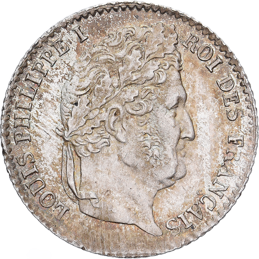 France, Louis Philippe I, 1/4 Franc, 1832, Paris, Silver, AU