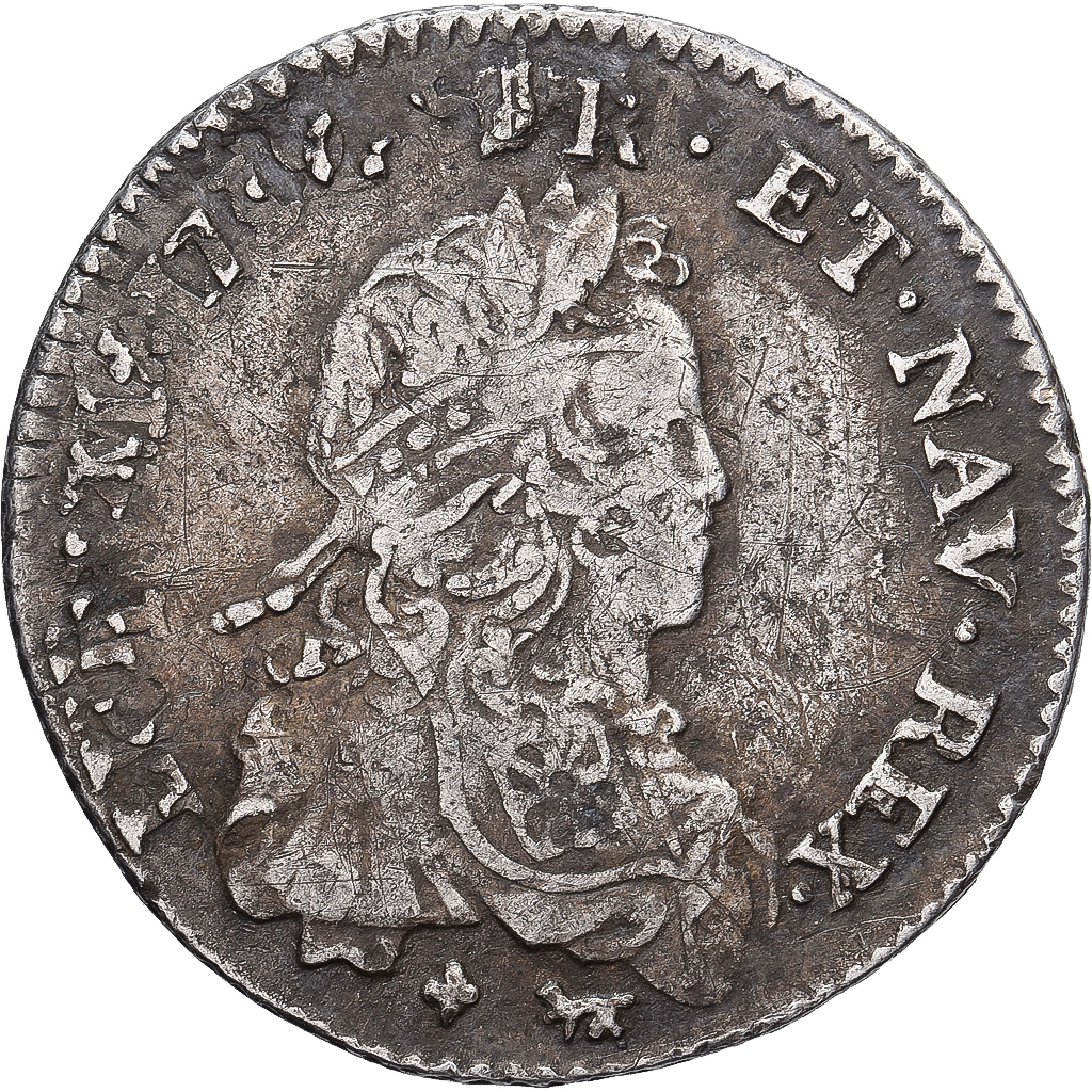 France, Louis XV, 1/6 Écu de France, 1721, Paris, réformé, Silver, VF