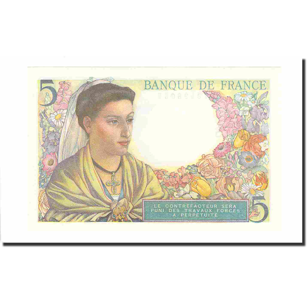 France, 5 Francs, Berger, 1947, 1947-10-30, UNC(65-70), Fayette:5.7a), KM:98b