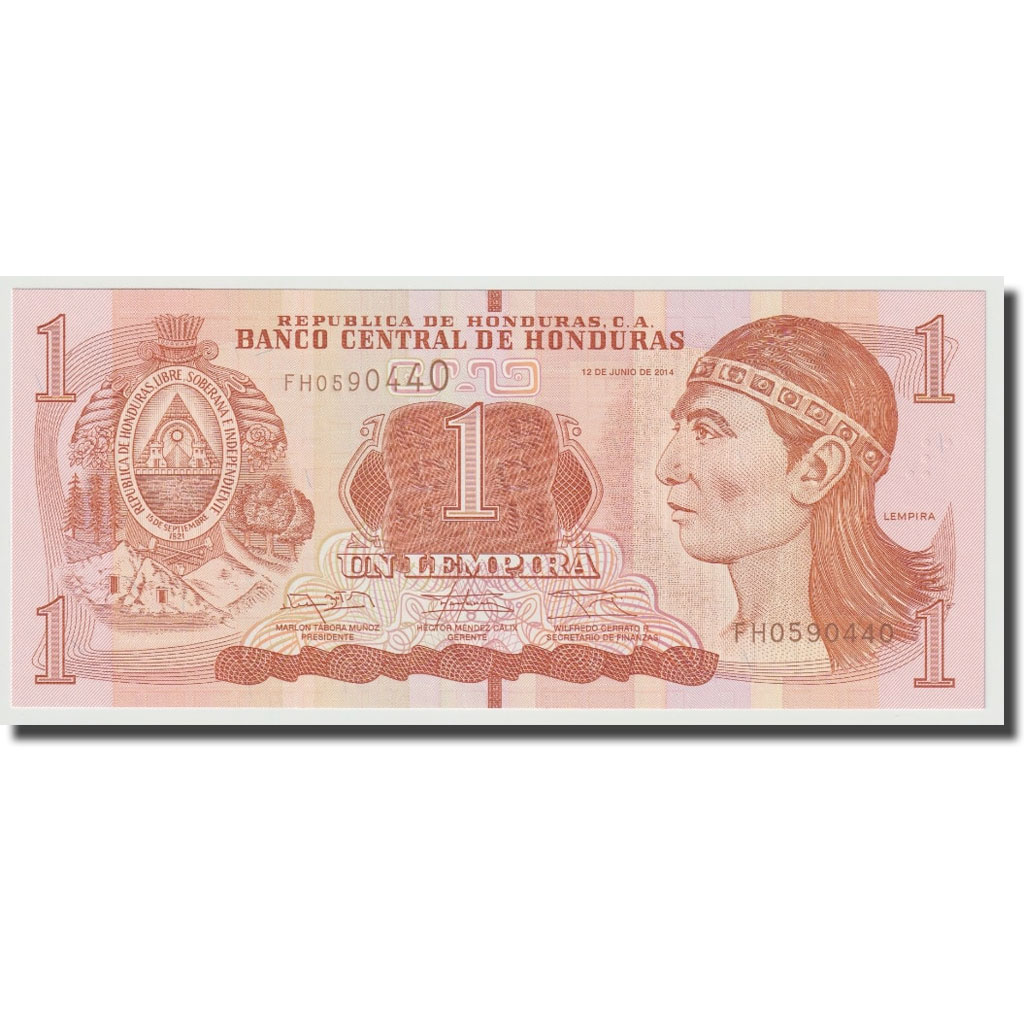 Billete, 1 Lempira, 2014, Honduras, 2014-06-12, UNC