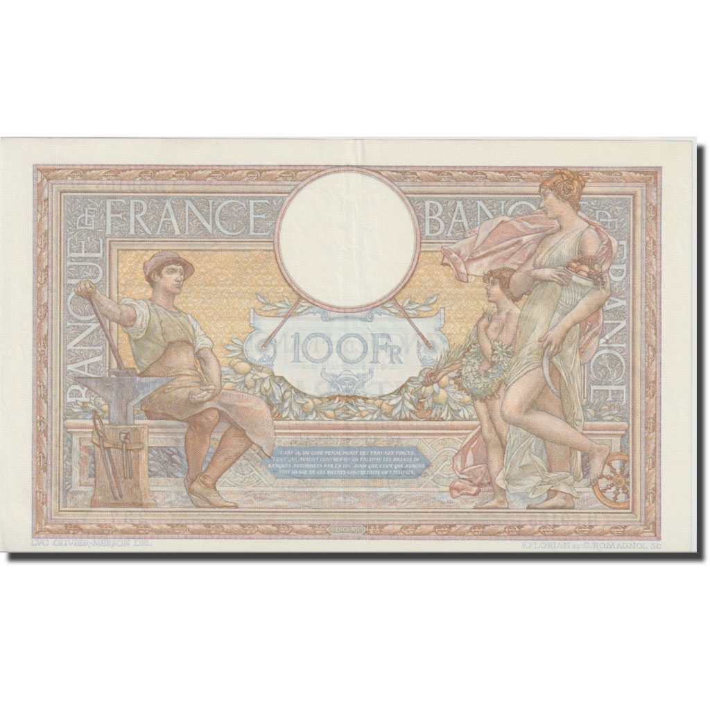 Frankrijk, 100 Francs, Luc Olivier Merson, 1938, 1938-05-19, SPL, Fayette:25.19