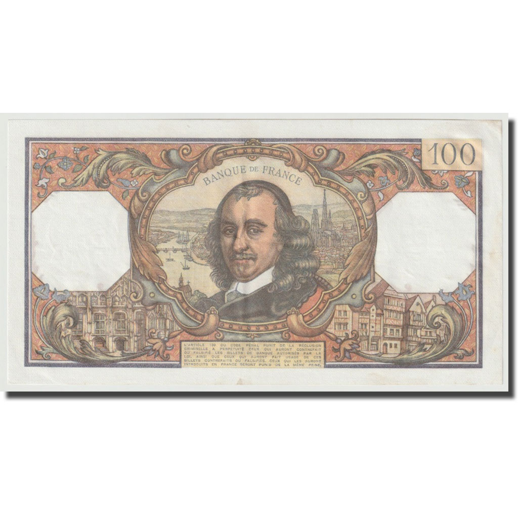 Frankrijk, 100 Francs, Corneille, 1968, 1968-11-07, SPL+, Fayette:65.24, KM:149c