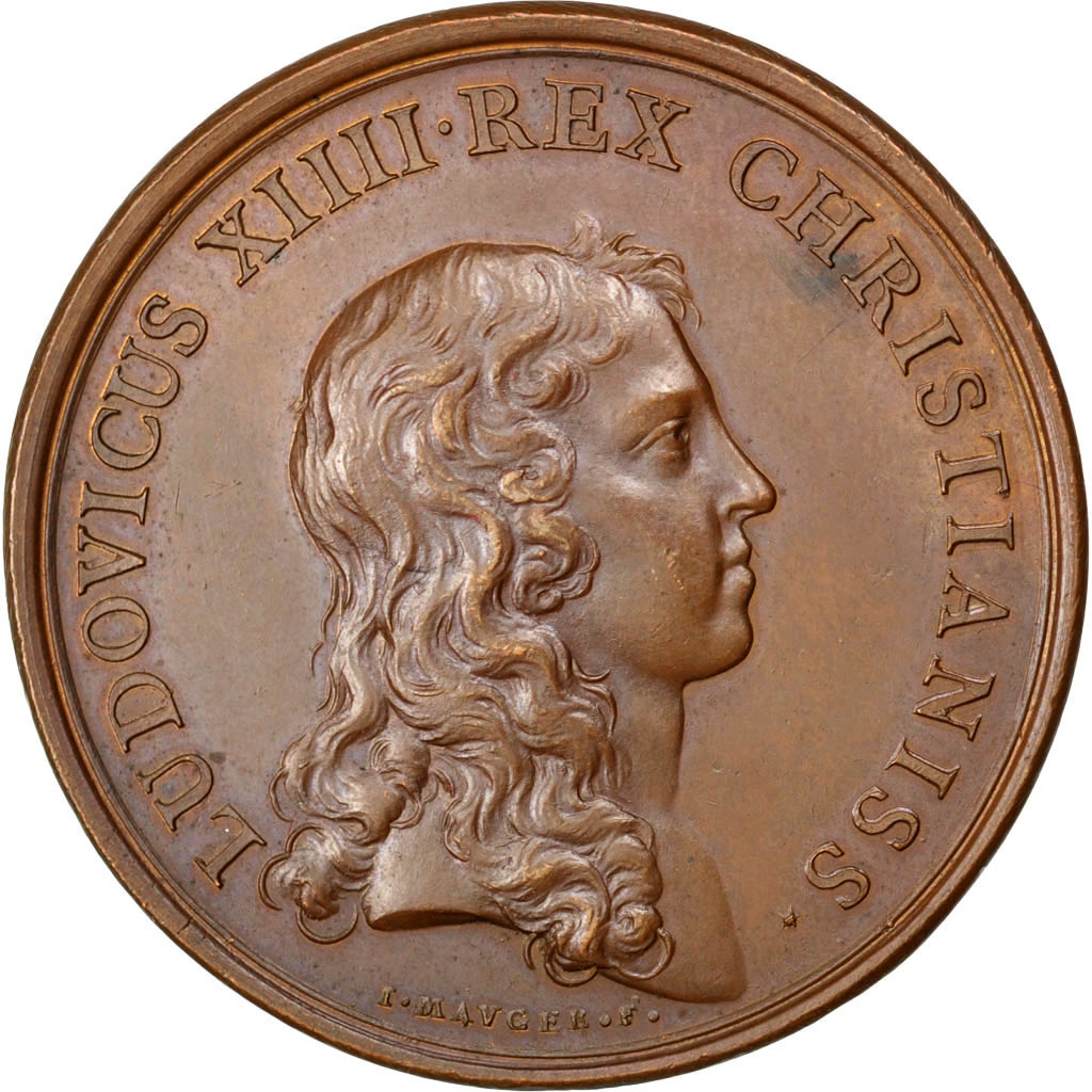 France, Medal, Louis XIV, Politics, Society, War, , Copper, Divo:33