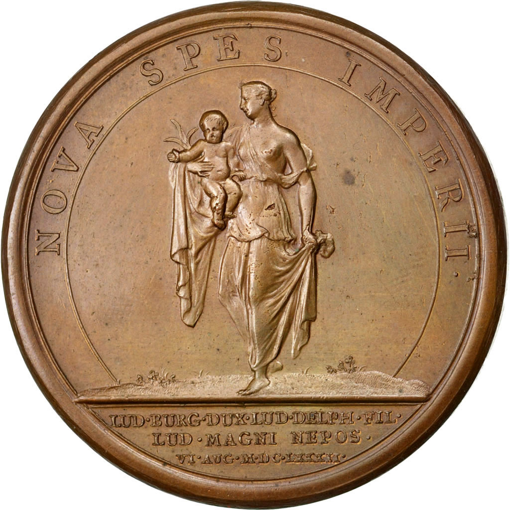 Frankrijk, Medaille, Louis XIV, Koper, PR, Divo:193