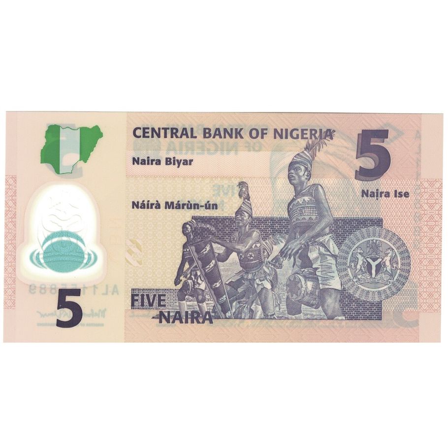 Billete, 5 Naira, 2013, Nigeria, UNC