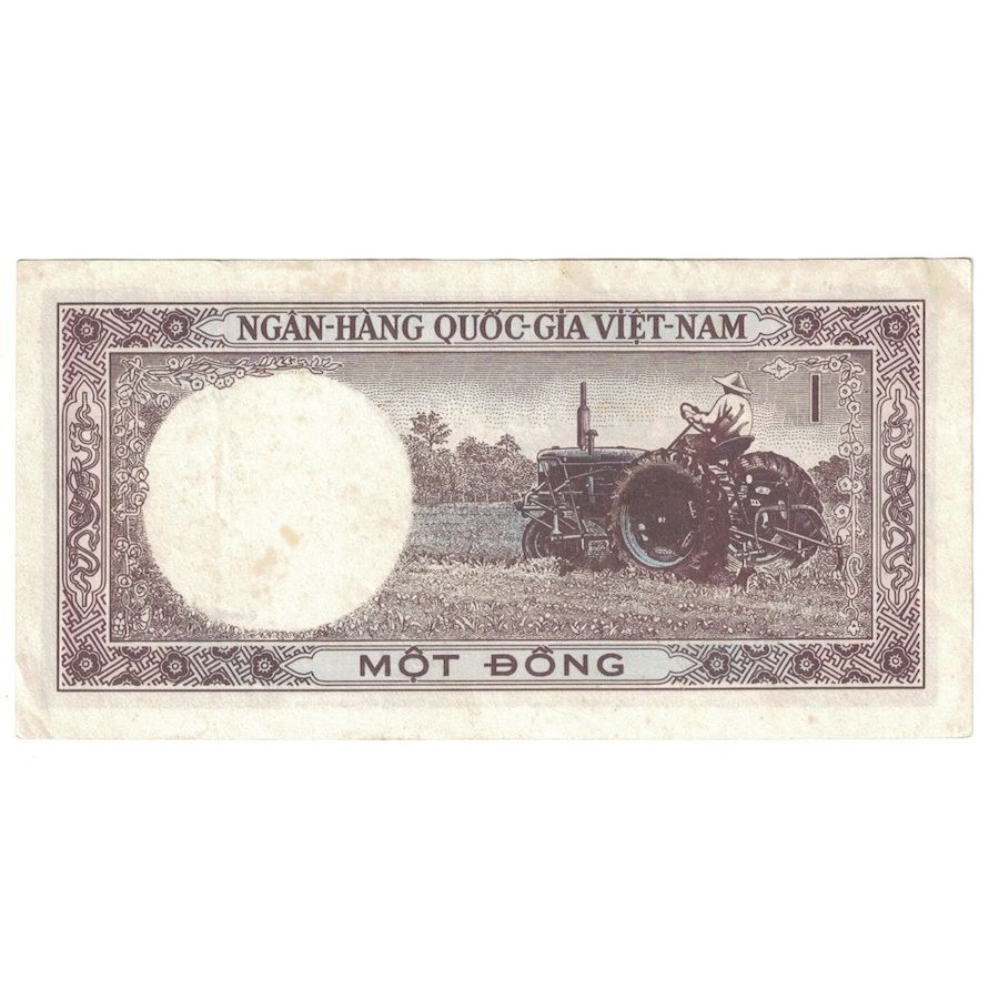 Billete, 1 D<ox>ng, Undated (1964), Vietnam del Sur, KM:15a, BC+