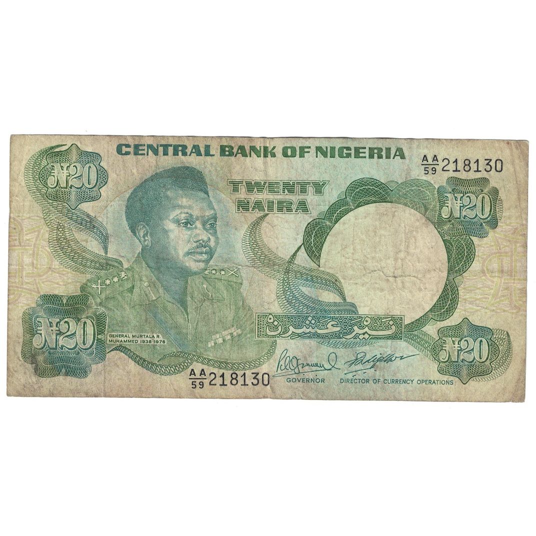 Billete, 20 Naira, Undated (1984- ), Nigeria, 2001-2005, KM:26b, RC