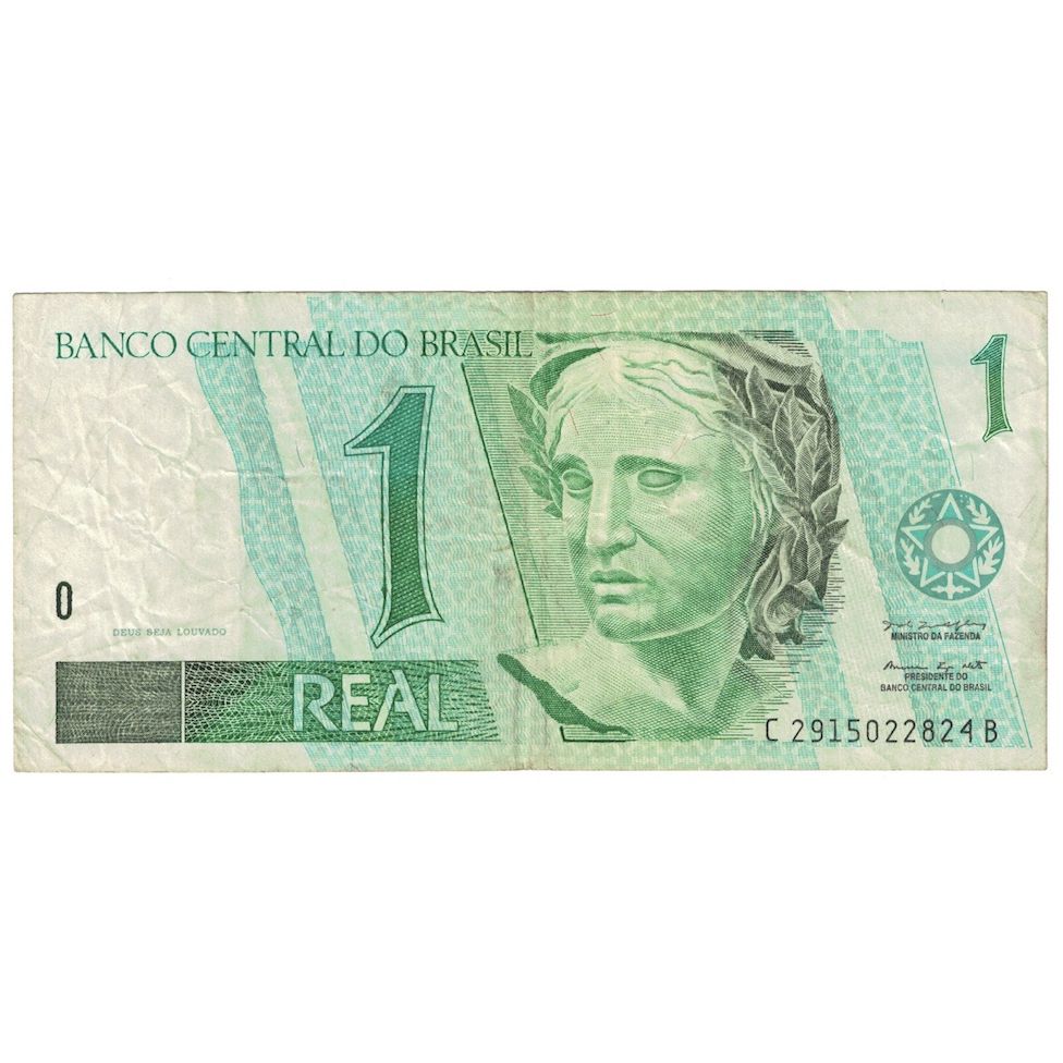 Billete, 1 Réal, Undated (1997- ), Brasil, KM:243Af, BC