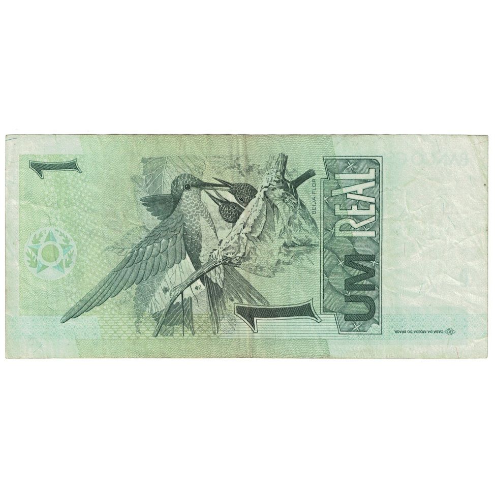 Billete, 1 Réal, Undated (1997- ), Brasil, KM:243Af, BC