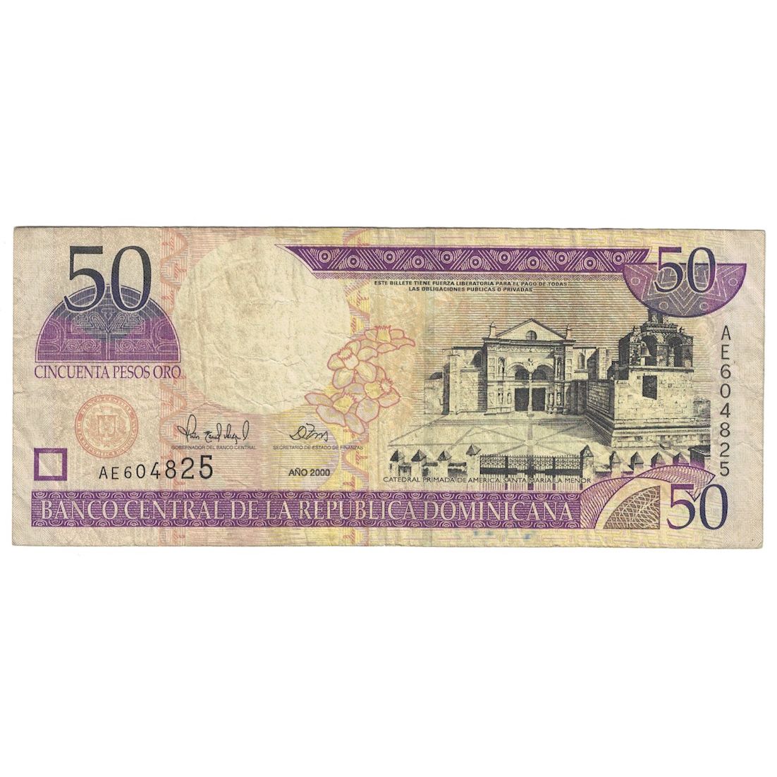 Banknote, Dominican Republic, 50 Pesos Oro, 2000, KM:161a, F(12-15)