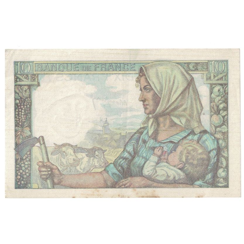 France, 10 Francs, Mineur, 1945, 1945-04-19, AU(50-53), Fayette:8.13, KM:99b