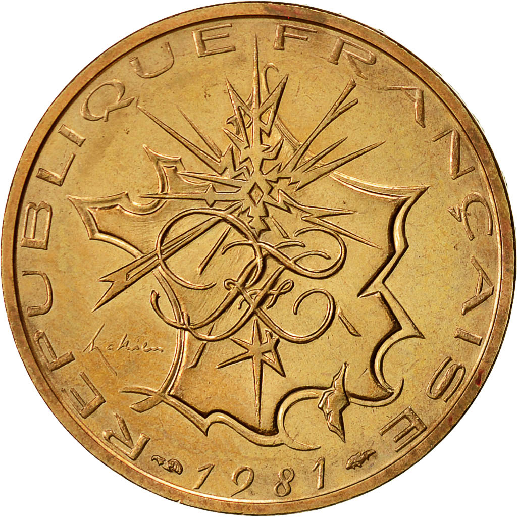 Coin, France, Mathieu, 10 Francs, 1981, , Nickel-brass, KM:940