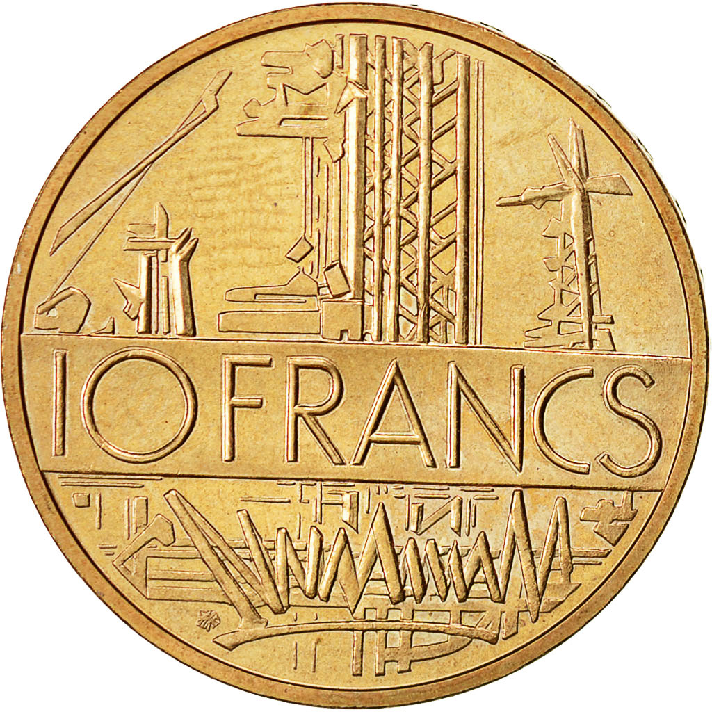 Coin, France, Mathieu, 10 Francs, 1981, , Nickel-brass, KM:940