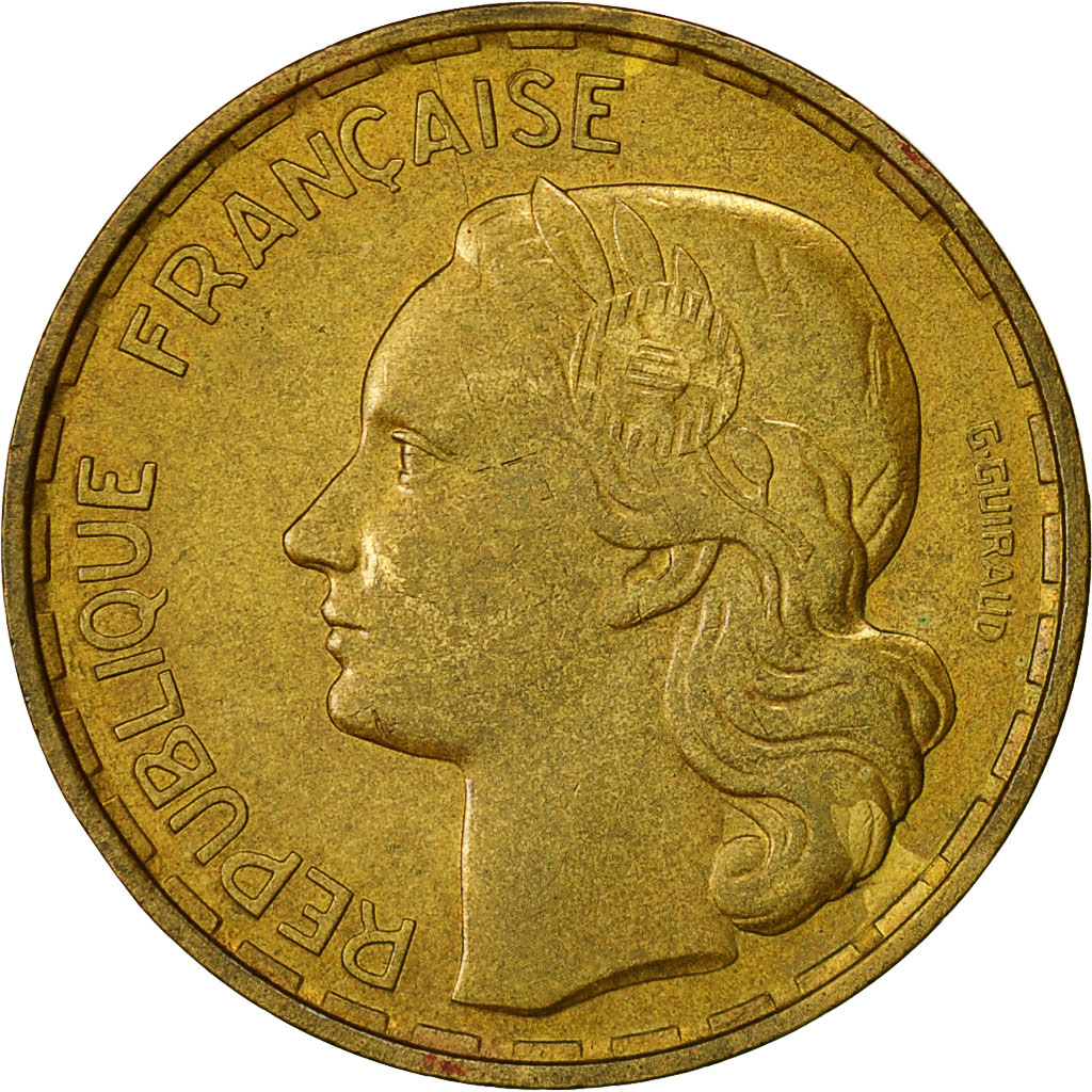 Coin, France, Guiraud, 50 Francs, 1958, Paris, , Aluminum-Bronze