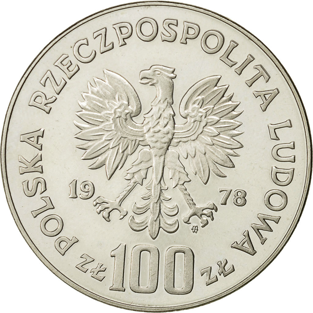 Coin, Poland, 100 Zlotych, 1978, Warsaw, , Silver, KM:92