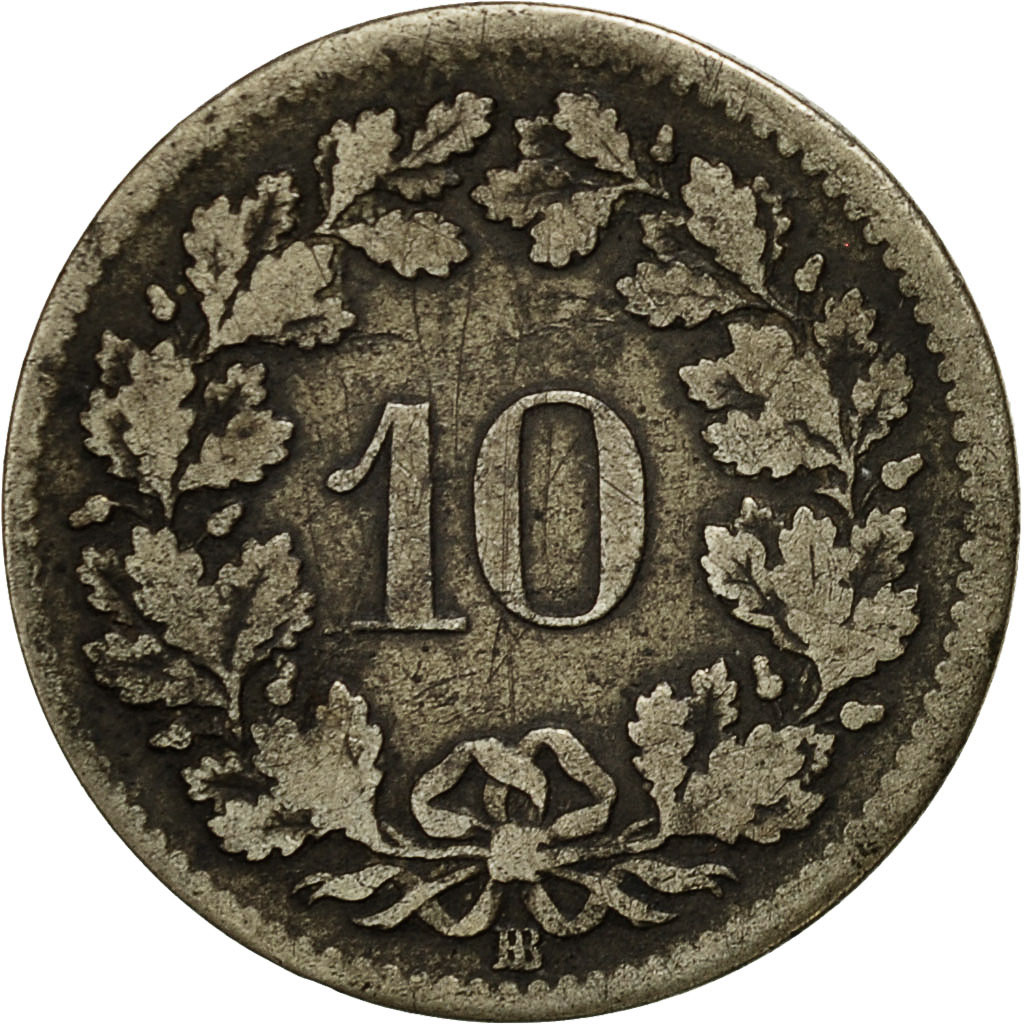 Coin, Switzerland, 10 Rappen, 1850, Strasbourg, , Billon, KM:6