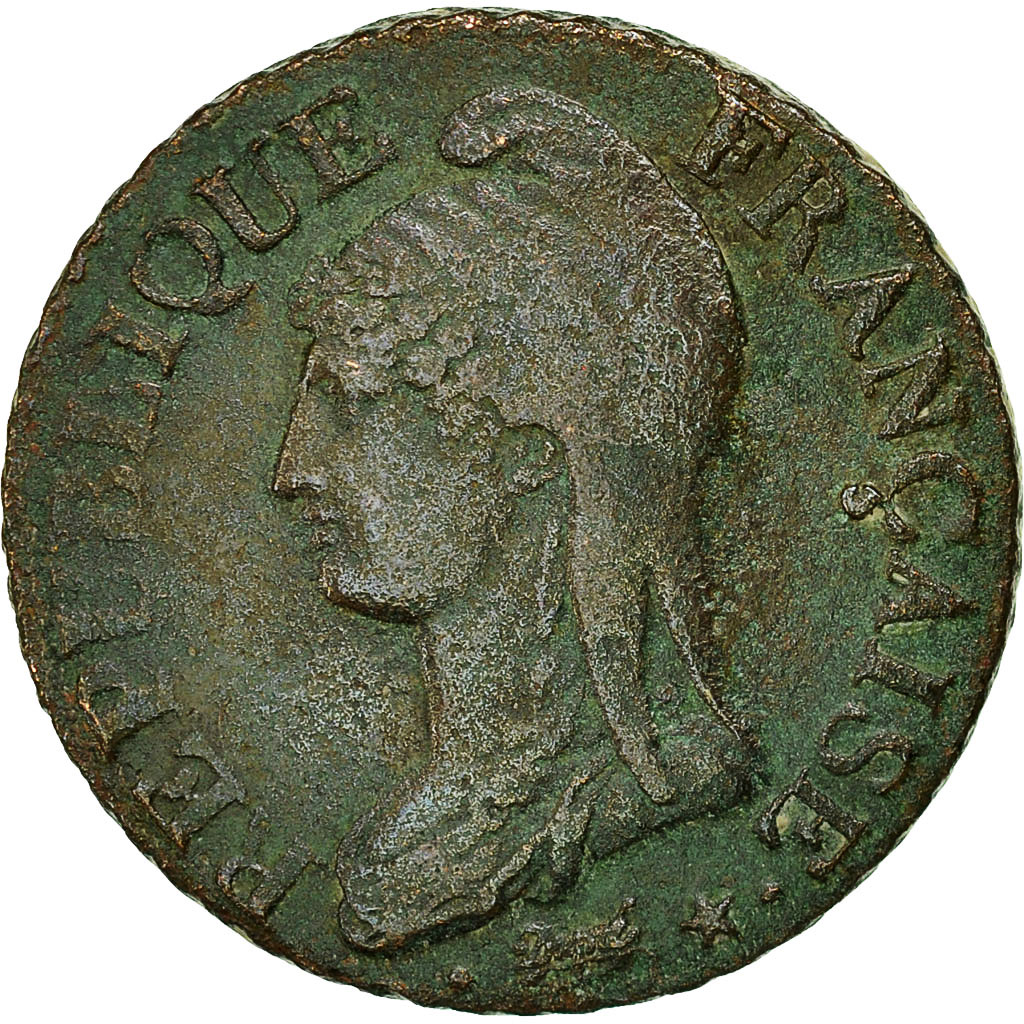 Coin, France, Dupré, 5 Centimes, AN 8, Paris, , Bronze, KM:640.1