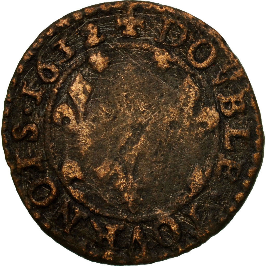 Coin, FRENCH STATES, BOUILLON & SEDAN, 2 Tournois, 1632, , Copper
