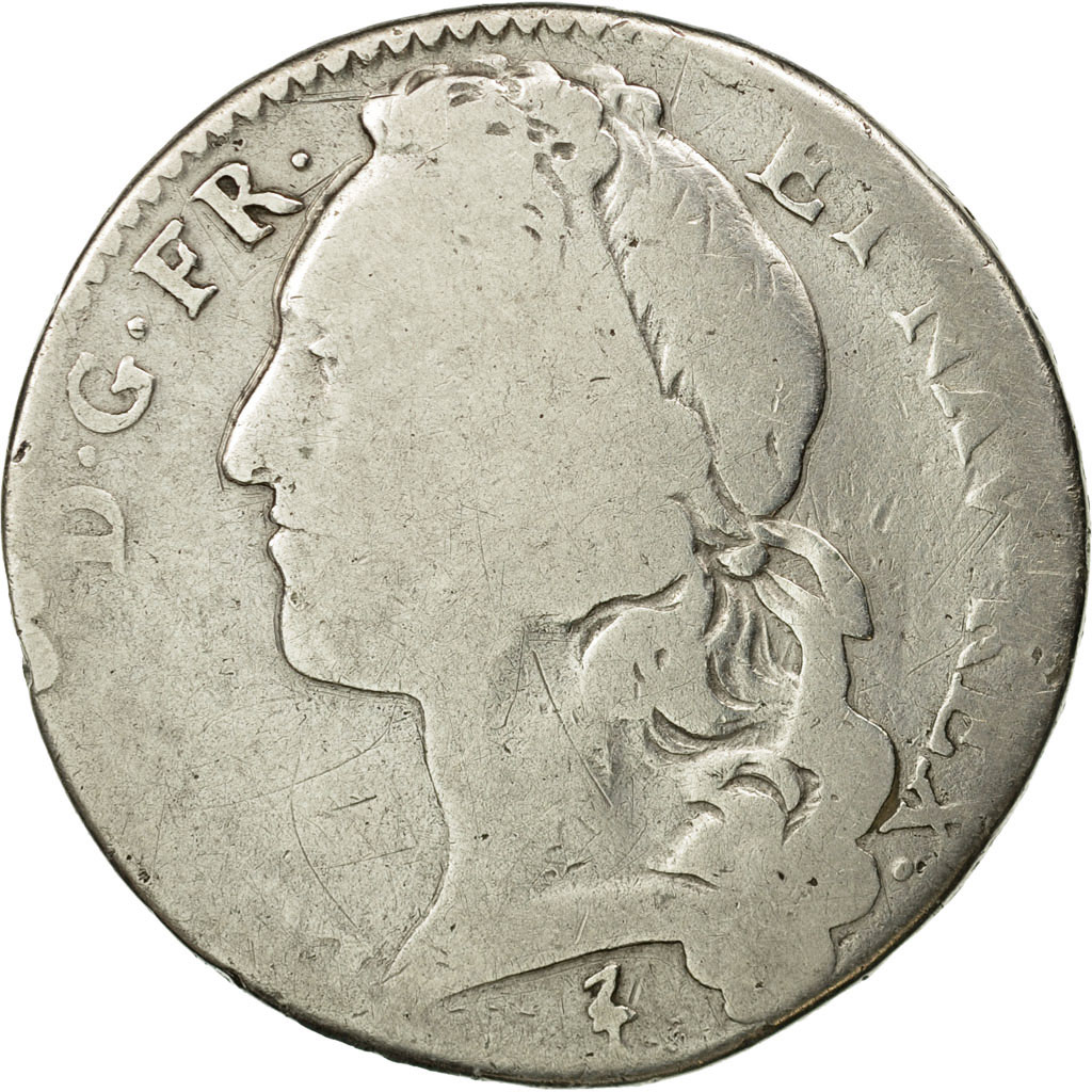 Coin, France, Louis XV, 1/2 Écu au bandeau, 1/2 ECU, 44 Sols, 1748, Lille