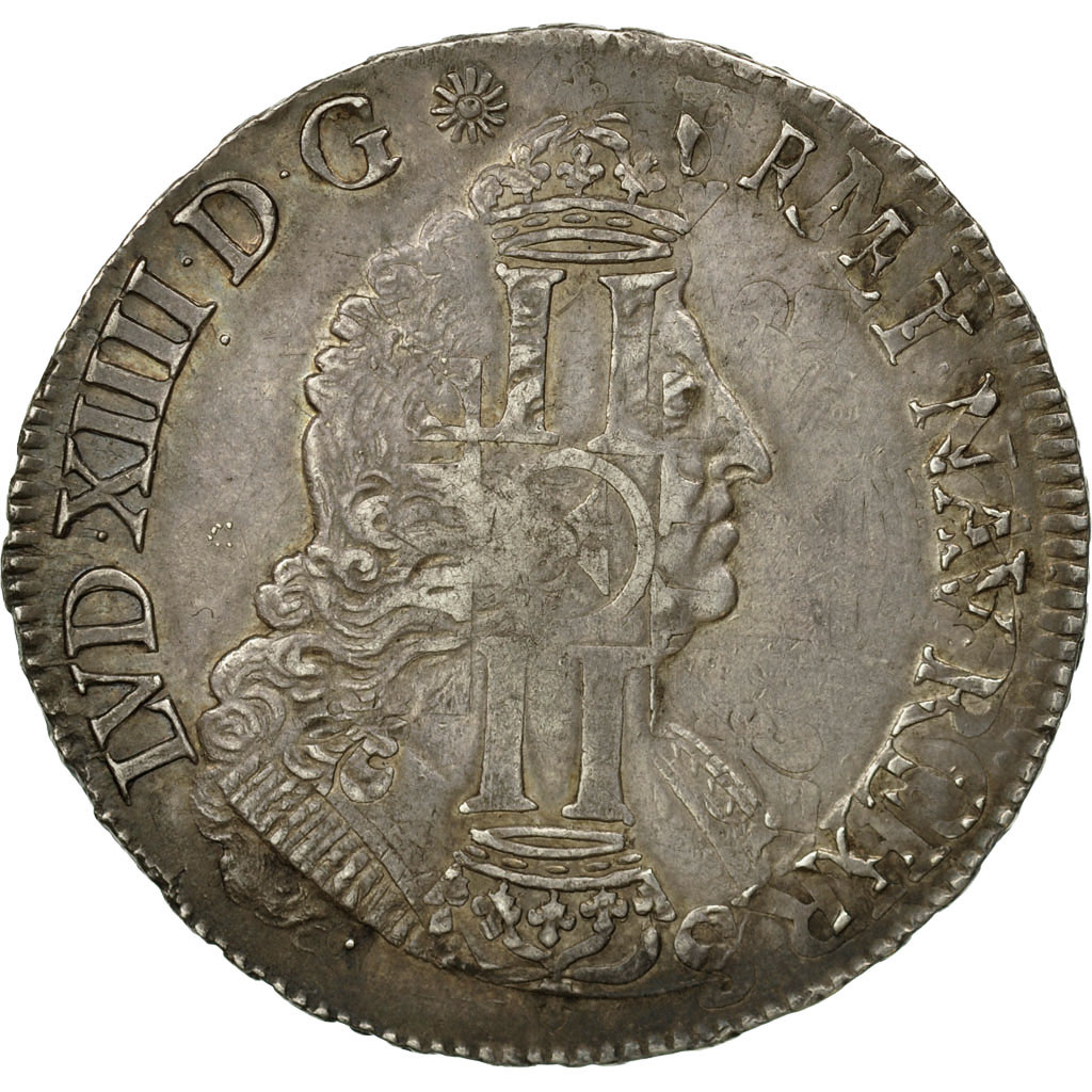 Coin, France, Louis XIV, Écu aux palmes, Ecu, 1694, Paris, , Silver