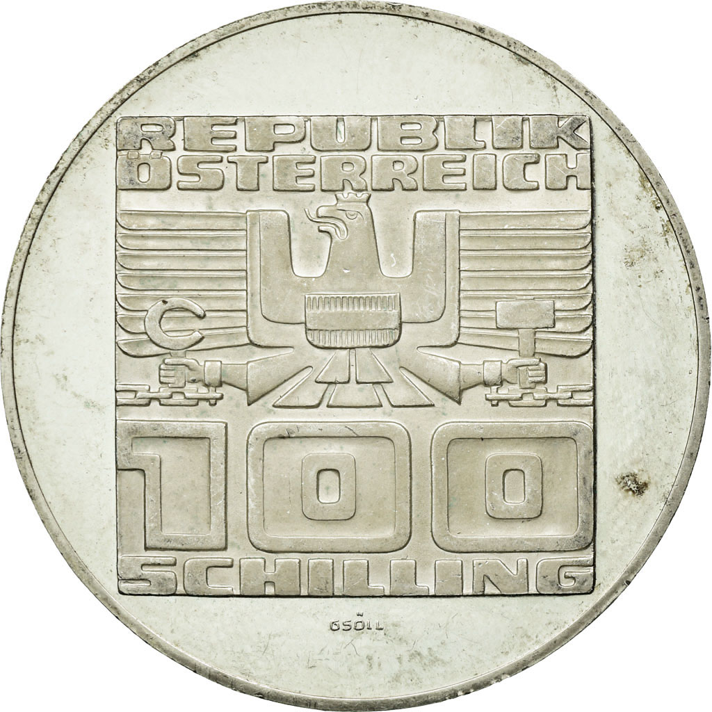 Coin, Austria, 100 Schilling, 1975, Vienna, , Silver, KM:2925