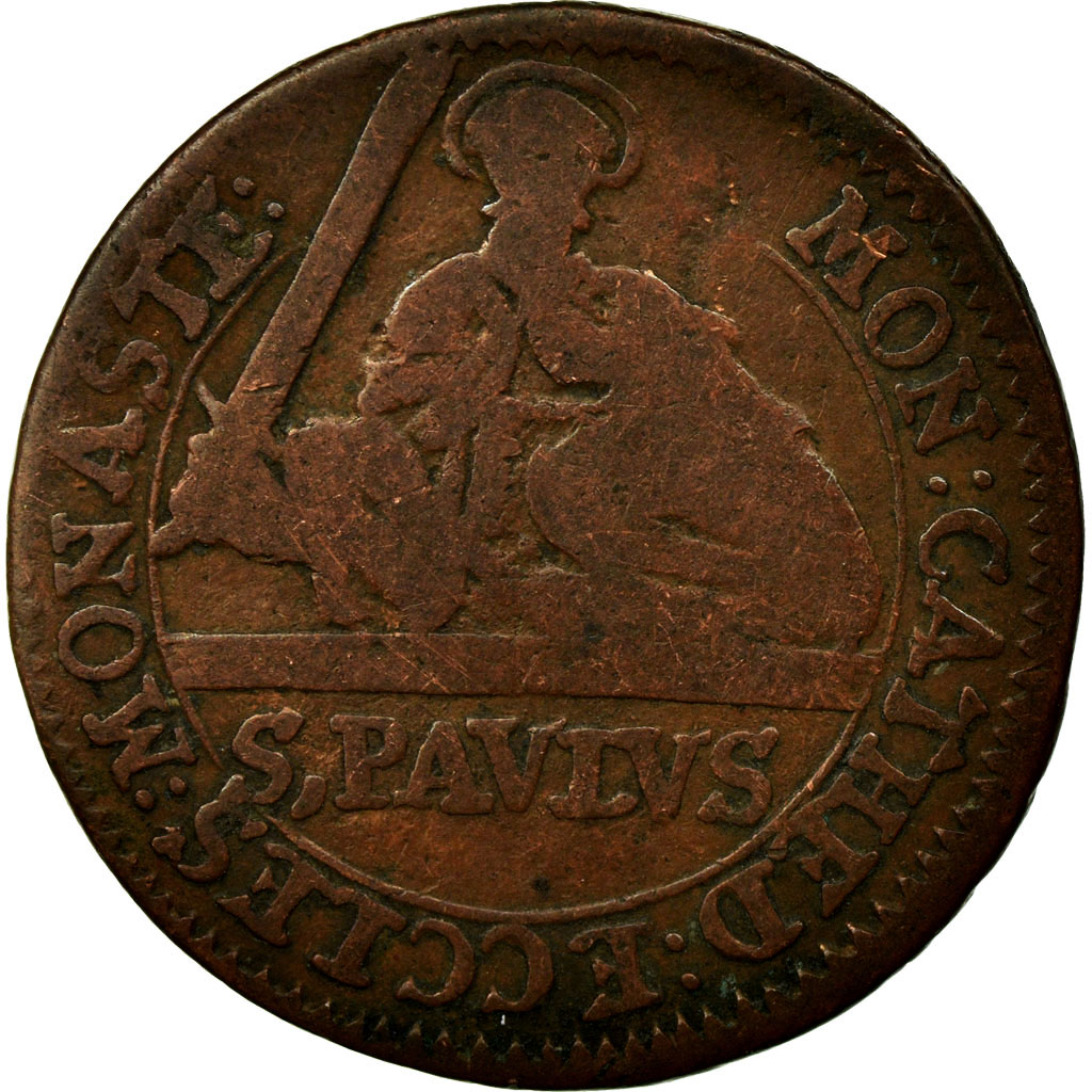 Coin, German States, MUNSTER, 3 Pfenning, 1743, , Copper, KM:430