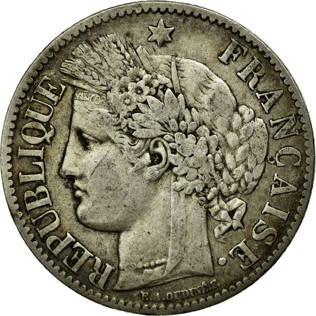 Coin, France, Cérès, 2 Francs, 1888, Paris, , Silver, KM:817.1