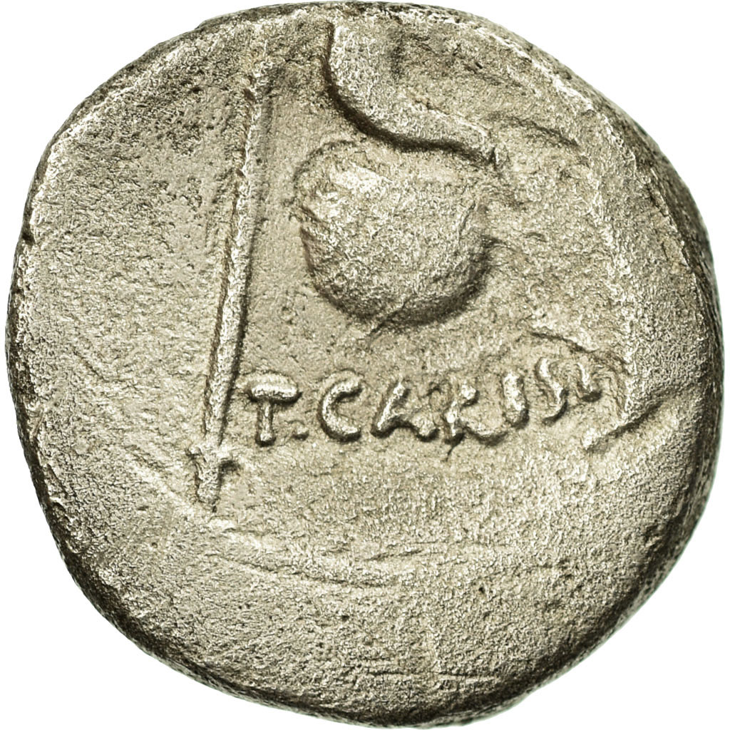 Coin, Carisia, Denarius, Rome, , Silver, Crawford:464/3c