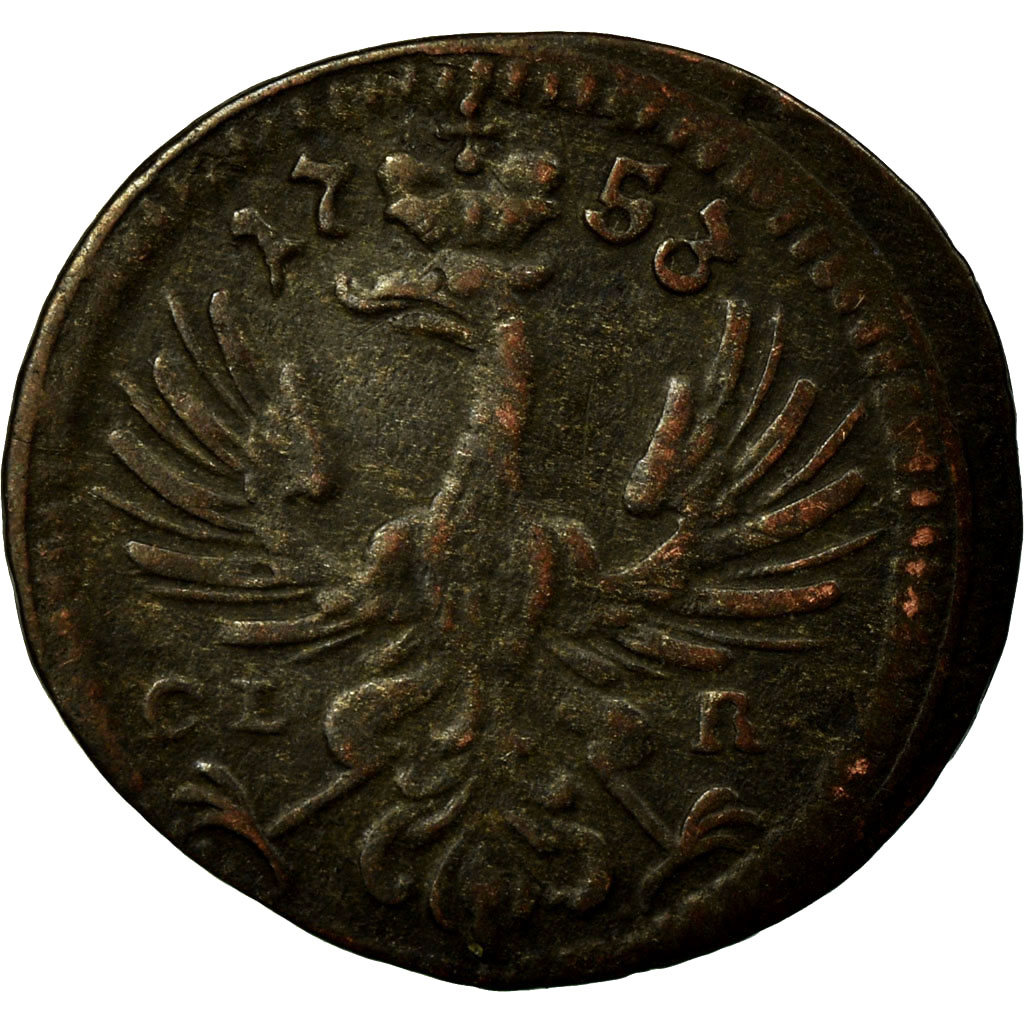 Coin, German States, BRANDENBURG-BAYREUTH, Friedrich, Pfennig, 1753, 