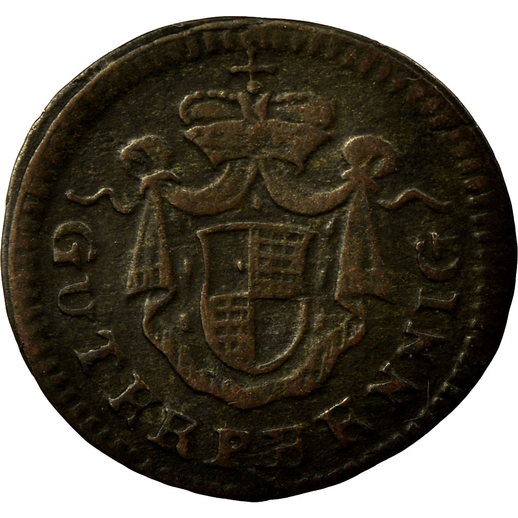 Coin, German States, BRANDENBURG-BAYREUTH, Friedrich, Pfennig, 1753, 