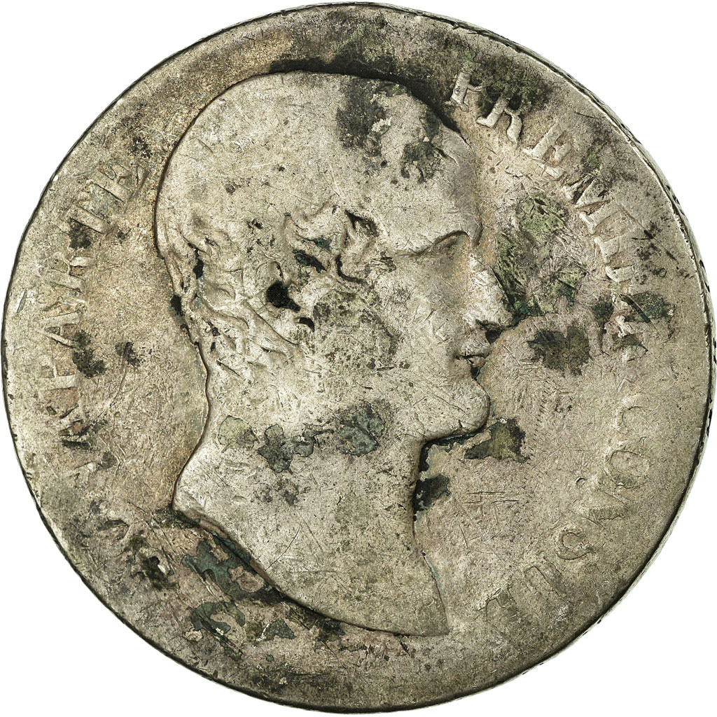 Coin, France, 5 Francs, An XI, Perpignan, , Silver, KM:650.6